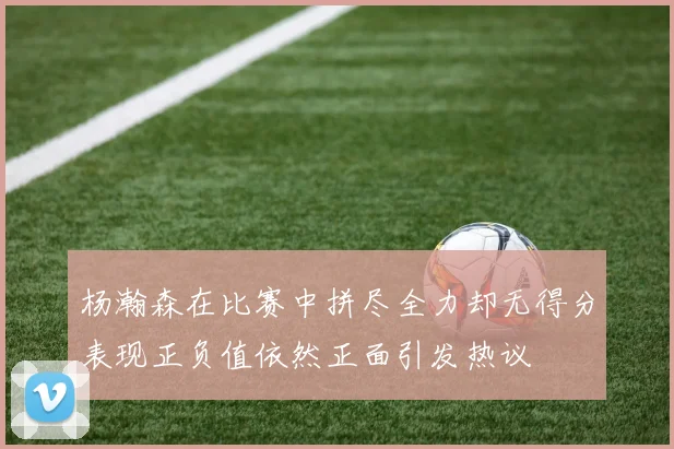 杨瀚森在比赛中拼尽全力却无得分表现正负值依然正面引发热议